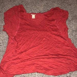 Red Sleeveless Tee